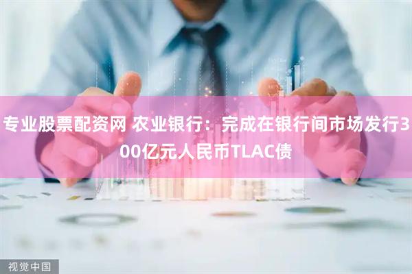 专业股票配资网 农业银行：完成在银行间市场发行300亿元人民币TLAC债