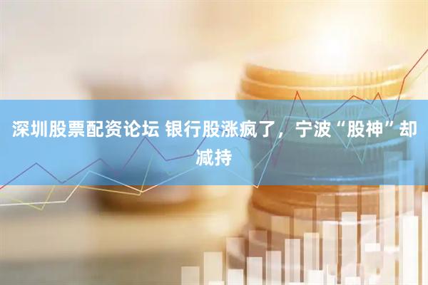 深圳股票配资论坛 银行股涨疯了，宁波“股神”却减持